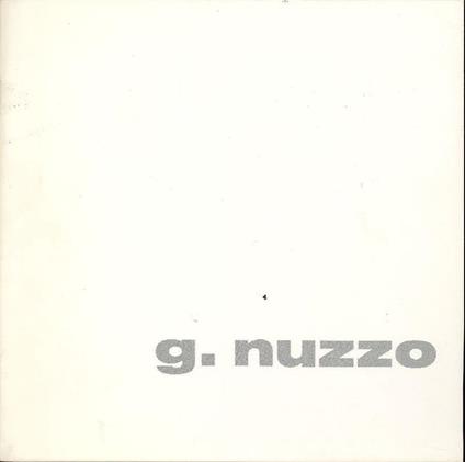 G. Nuzzo - Giacomo Nuzzo - copertina