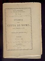 Storia della città di Roma nel Medio Evo Dal secolo V al XVI
