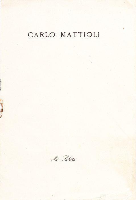 Carlo Mattioli - Carlo Mattioli - copertina