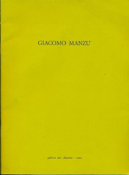 Giacomo Manzù - Giacomo Manzù - copertina