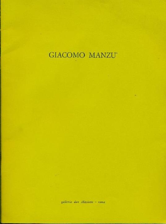 Giacomo Manzù - Giacomo Manzù - copertina