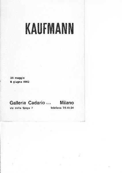 Herbert Kaufmann - Herbert Kaufmann - copertina