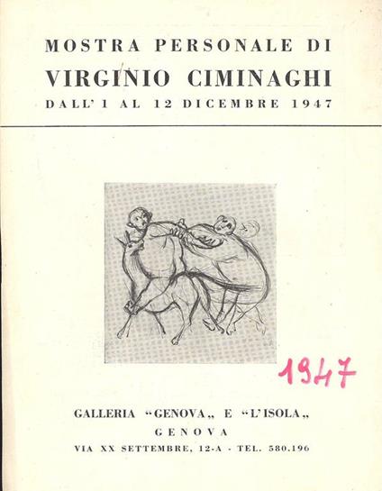 Mostra personale di Virginio Ciminaghi - Virginio Ciminaghi - copertina