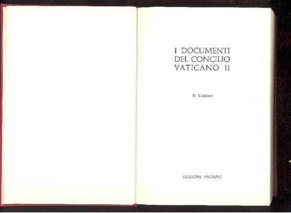 I documenti del Concilio Vaticano II - Benvenuto Matteucci - copertina