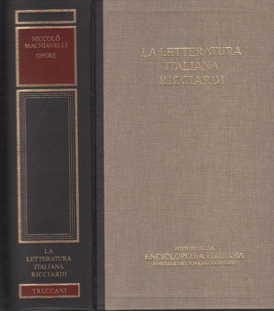 Opere - Niccolò Machiavelli - copertina