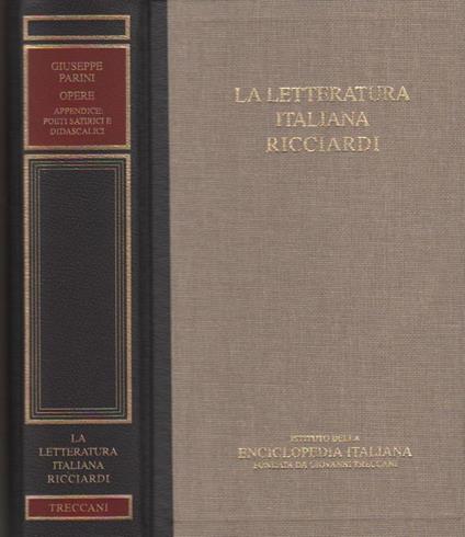 Poesie e prose - Giuseppe Parini - copertina