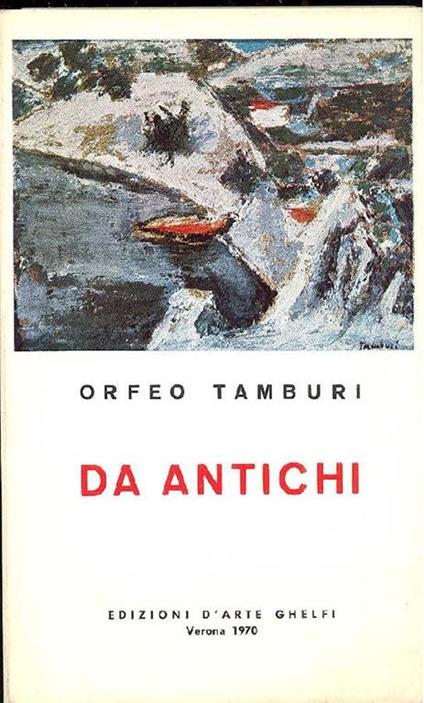 Da antichi - Orfeo Tamburi - copertina
