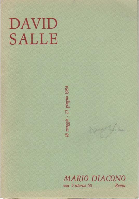 David Salle - David Salle - copertina