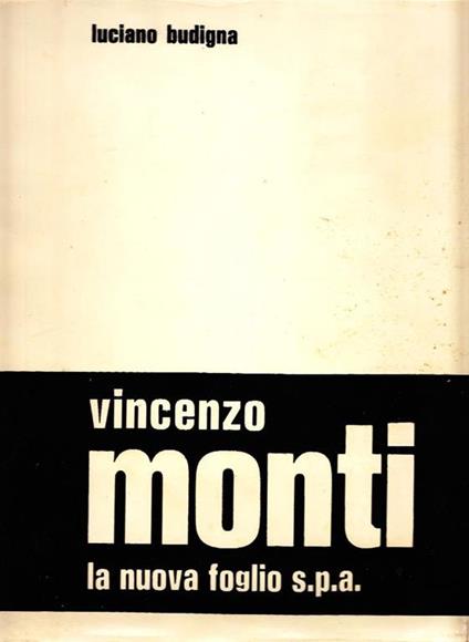 Vincenzo Monti - Luciano Budigna - copertina