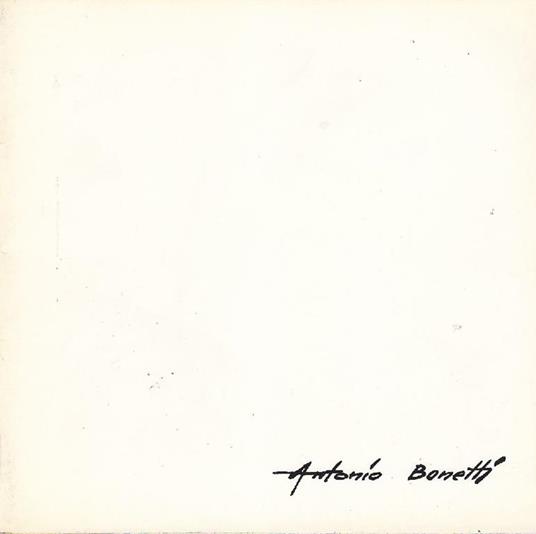 Antonio Bonetti - Antonio Bonetti - copertina
