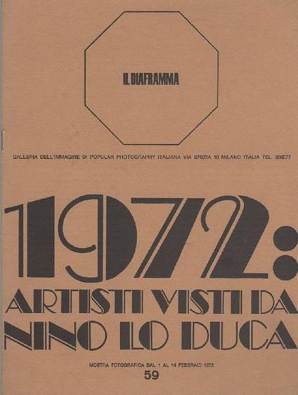1972: artisti visti da Nino Lo Duca - Nino Lo Duca - copertina