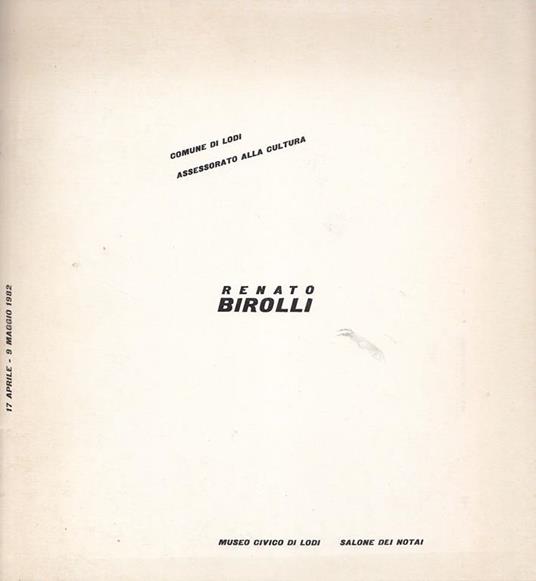 Renato Birolli - Renato Birolli - copertina