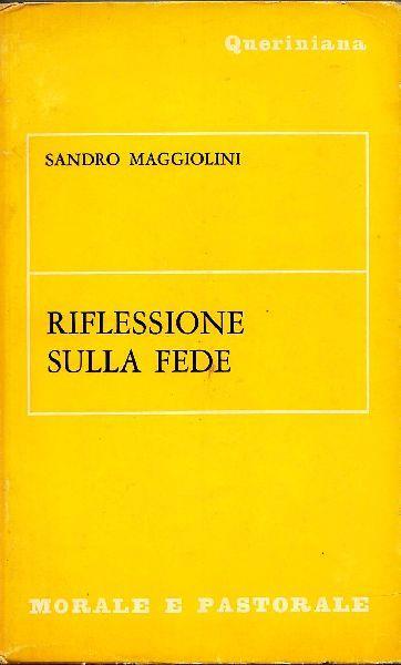 Riflessione sulla fede - Sandro Maggiolini - copertina