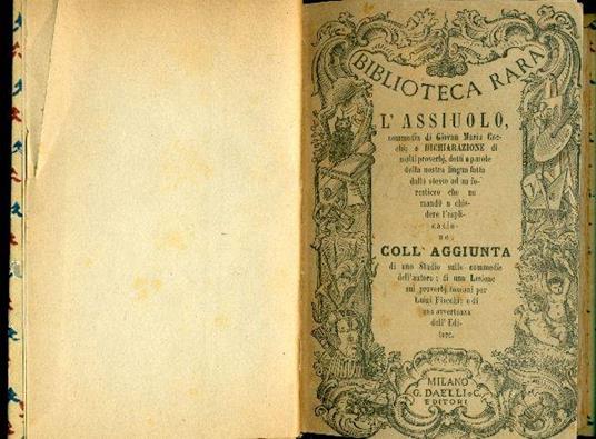 L' Assiuolo - Giovanni M. Cecchi - copertina