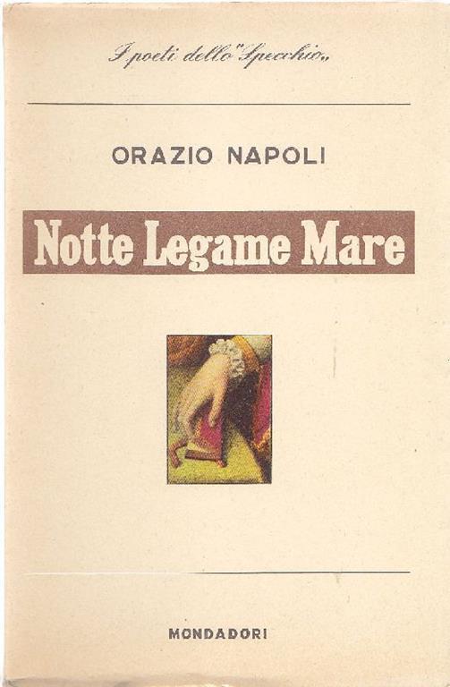Notte legame mare. Poesie - Orazio Napoli - copertina