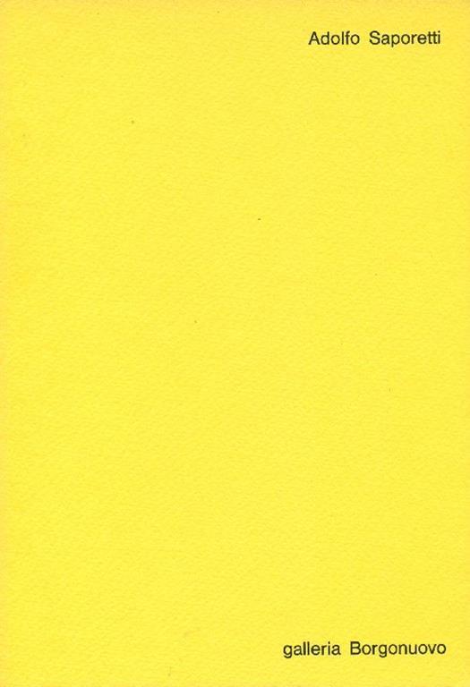 Adolfo Saporetti - Adolfo Saporetti - copertina