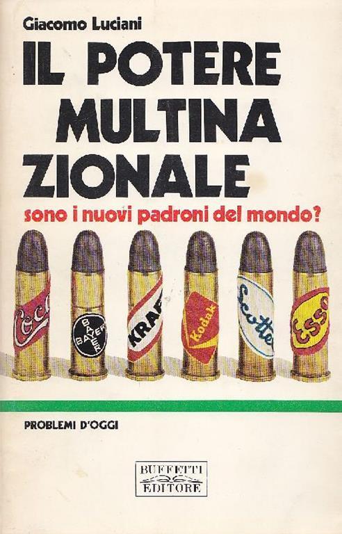 Il potere multinazionale - Giacomo Luciani - copertina