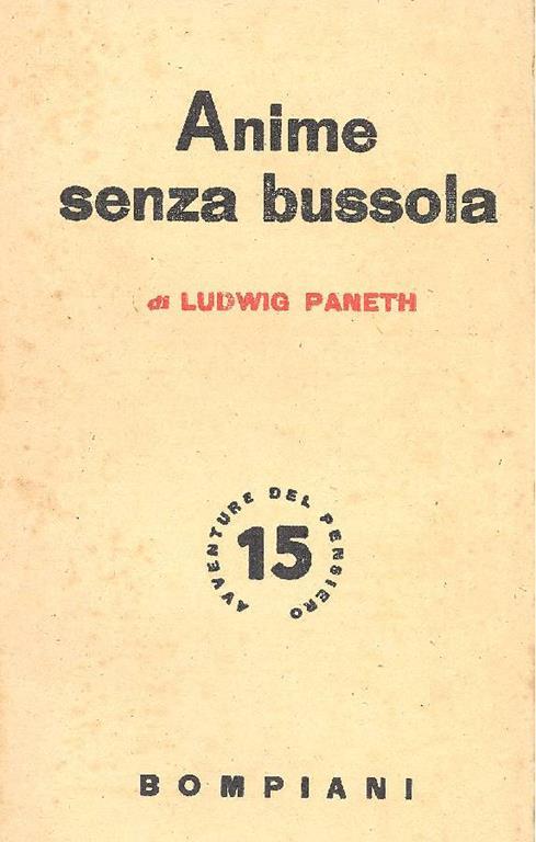 Anime senza bussola - Ludwig Paneth - copertina