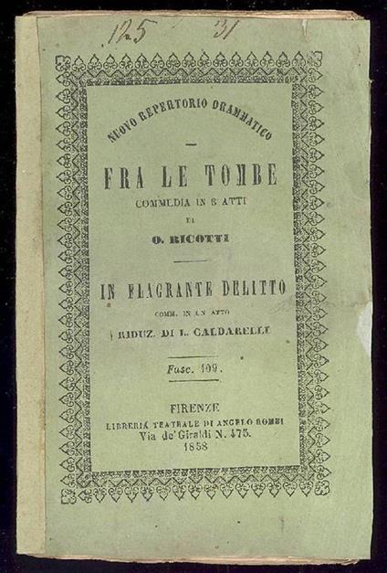 Fra le tombe - O. Ricotti - copertina