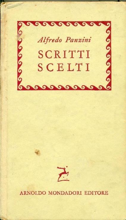 Scritti scelti - Alfredo Panzini - copertina