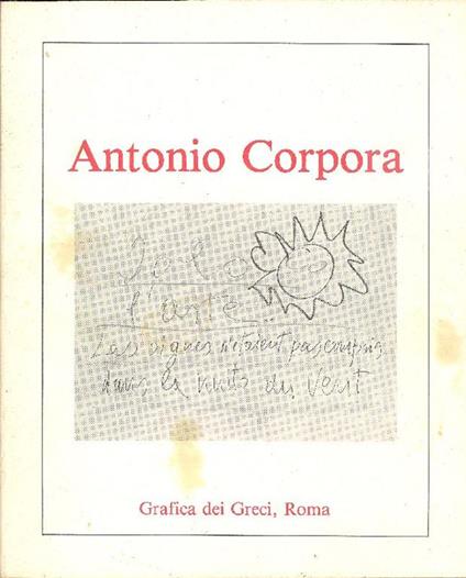 Lo specchio della verità. Acquarelli 1985/1986 - Antonio Corpora - copertina