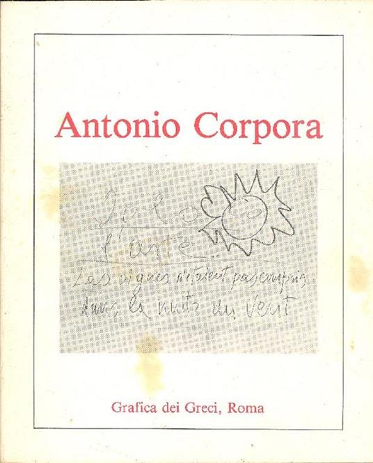 Lo specchio della verità. Acquarelli 1985/1986 - Antonio Corpora - copertina
