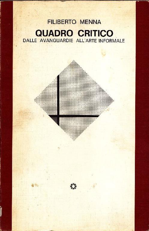 Quadro critico - Filiberto Menna - copertina