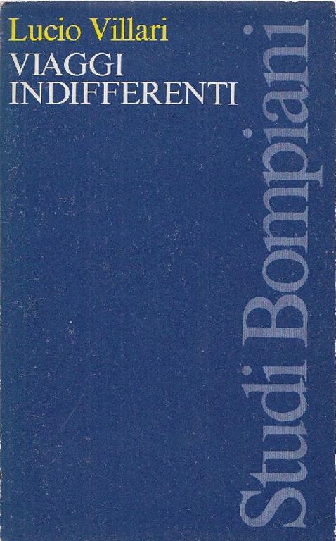 Viaggi indifferenti - Lucio Villari - copertina