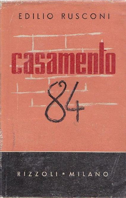 Casamento 84 - Edilio Rusconi - copertina