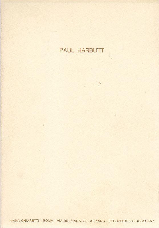 Paul Harbutt, Galleria Chiaretti 1986
