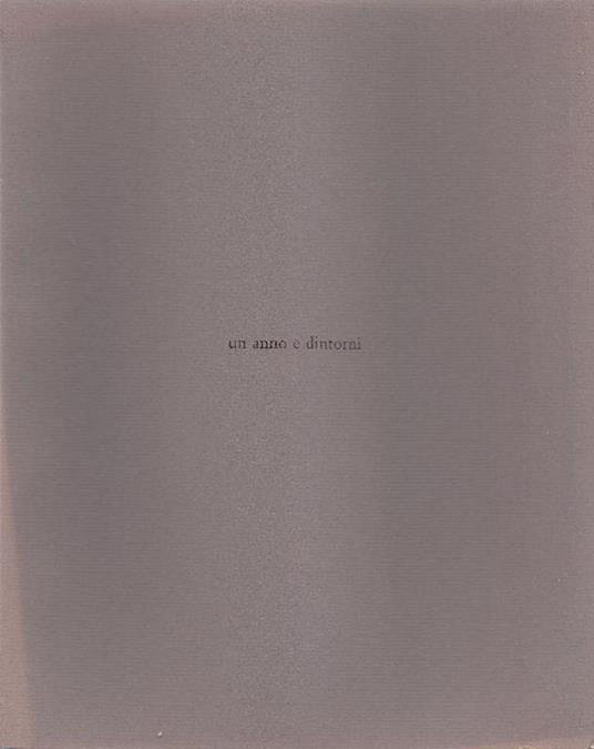 Un anno e dintorni - Giuseppe Risso - copertina