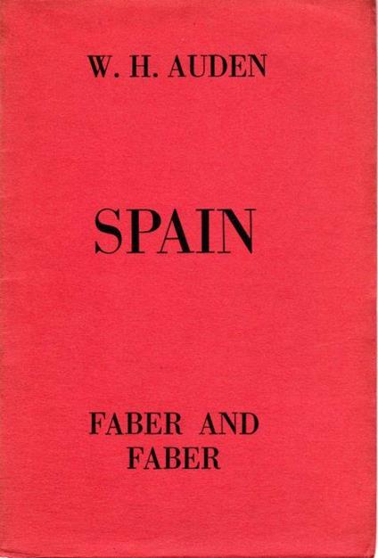 Spain - Wystan Hugh Auden - copertina
