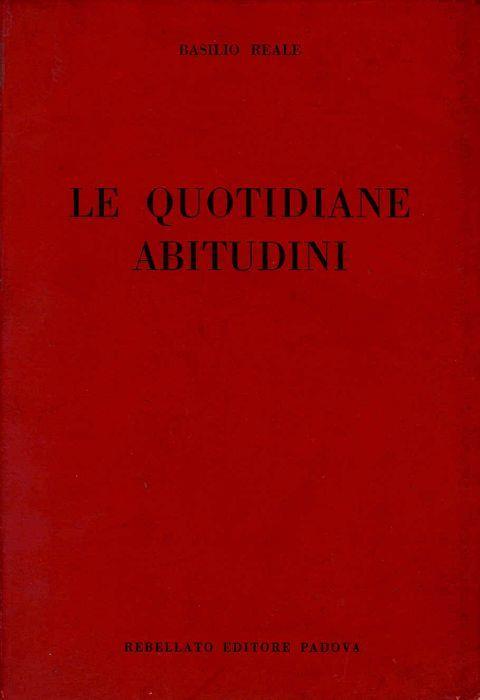 Le quotidiane abitudini - Basilio Reale - copertina