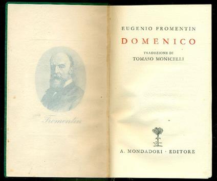 Domenico - Eugéne Fromentin - copertina