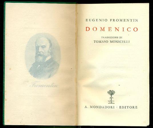 Domenico - Eugéne Fromentin - copertina