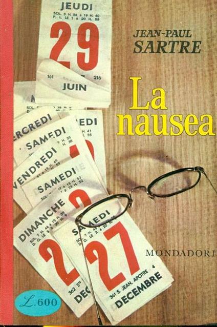 La nausea - Jean-Paul Sartre - copertina
