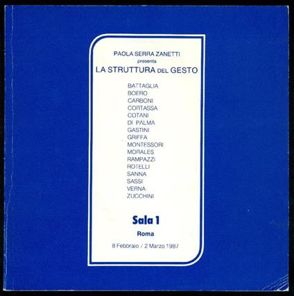 La struttura del gesto - Paola Serra Zanetti - copertina