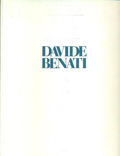 Davide Benati - Davide Benati - copertina