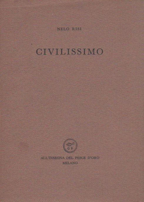 Civilissimo - Nelo Risi - copertina