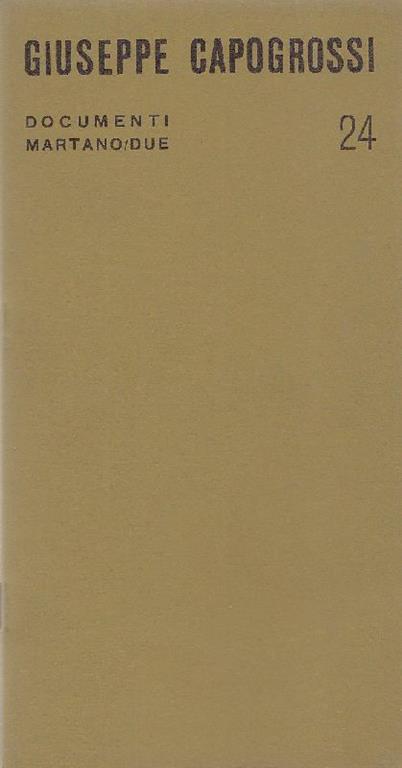 Giuseppe Capogrossi - Giuseppe Capogrossi - copertina