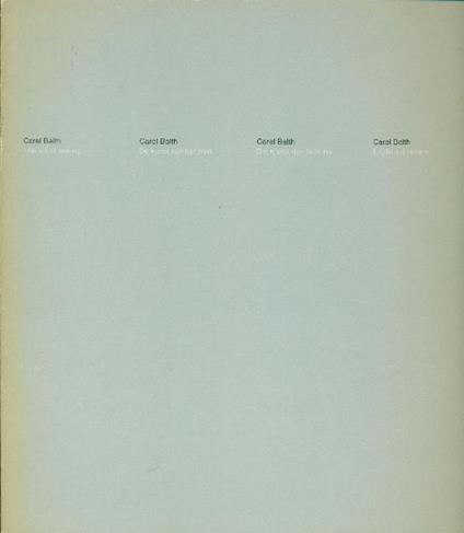 Carel Balth. The art of seeing - Heiner Stachelhaus - copertina