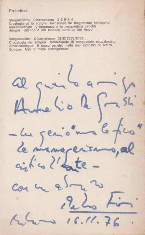 Sanguecosmo. Situazioni poetiche - Pedro Fiori - 2