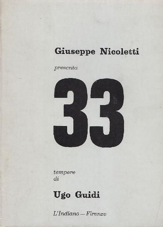33 tempere di Ugo Guidi - Giuseppe Nicoletti - copertina