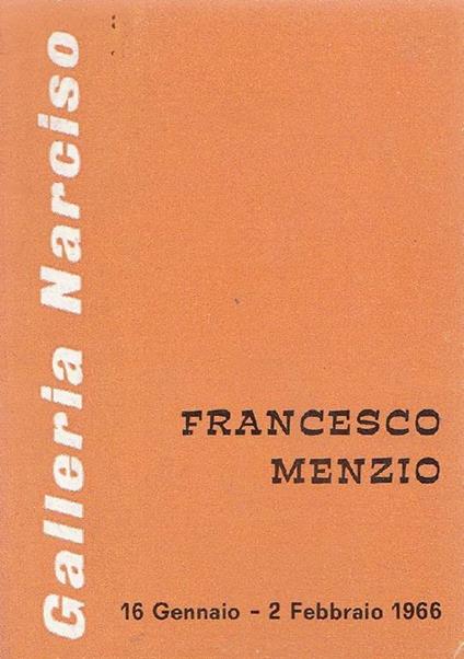 Francesco Menzio - Francesco Menzio - copertina