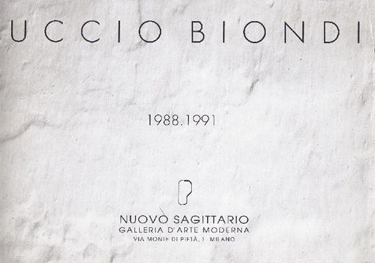Uccio Biondi 1988-1991 - Uccio Biondi - copertina