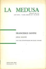 Francesco Savini. Opere recenti