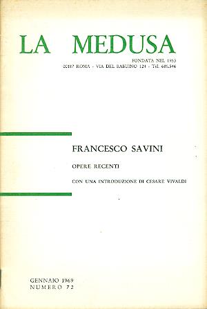 Francesco Savini. Opere recenti
