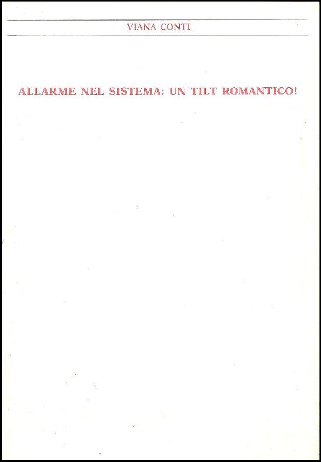 Allarme nel sistema: un tilt romantico! Cacciola, Kassebohmer, Zappettini