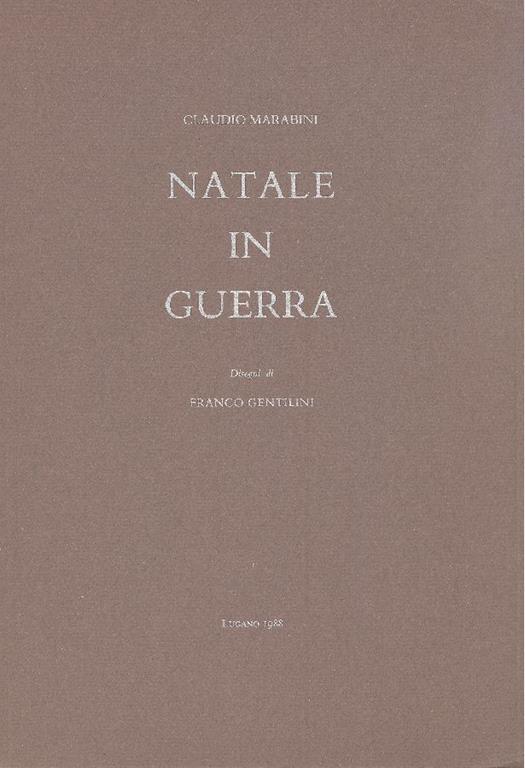 Natale in guerra - Claudio Marabini - copertina
