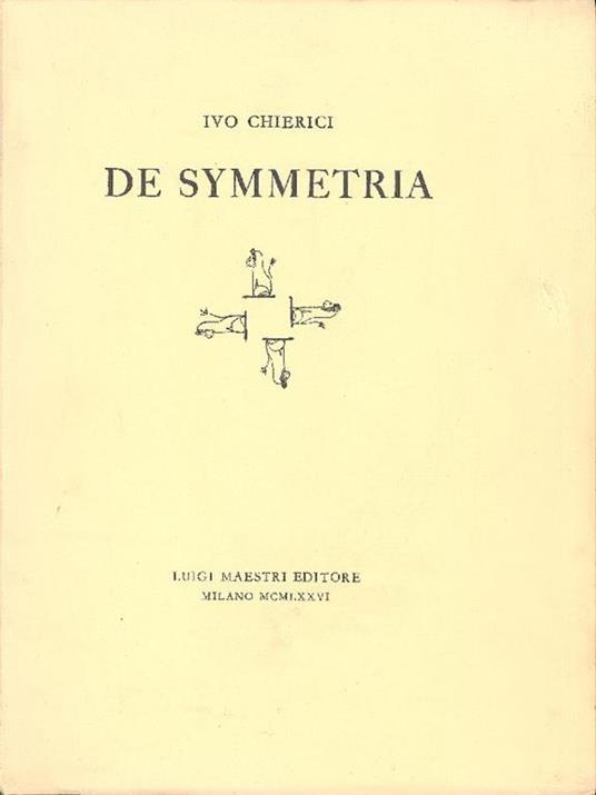 De Symmetria - Ivo Chierici - copertina